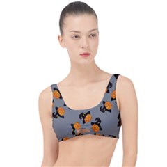 Pumpkin Heads With Hat Gray The Little Details Bikini Top by TetiBright