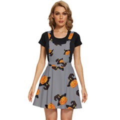 Pumpkin Heads With Hat Gray Apron Dress by TetiBright