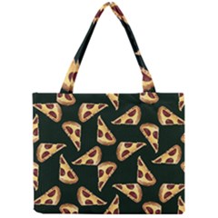 Pizza Slices Pattern Green Mini Tote Bag by TetiBright