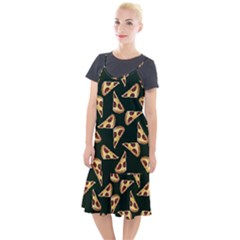 Pizza Slices Pattern Green Camis Fishtail Dress by TetiBright