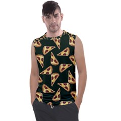 Pizza Slices Pattern Green Men s Regular Tank Top by TetiBright