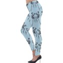 Jogging Lady On Blue Lightweight Velour Leggings View3