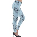 Jogging Lady On Blue Lightweight Velour Leggings View4