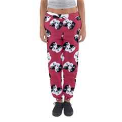 Theater Masks Burgundy Women s Jogger Sweatpants by TetiBright