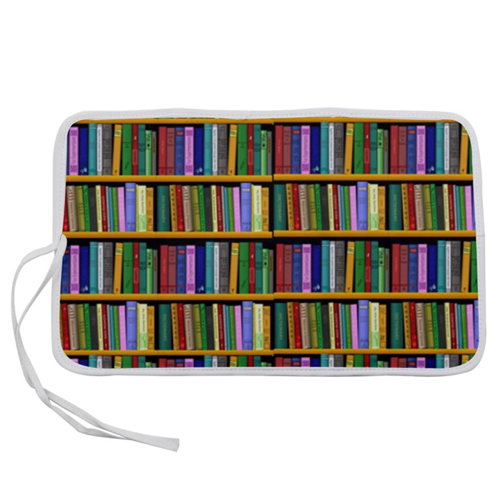 Books On A Shelf Pen Storage Case (L)