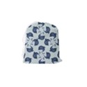 Blue Dolphins Pattern Drawstring Pouch (Small) View2