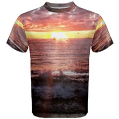 Tropical Sunset Men s Cotton Tee by StarvingArtisan