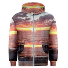 Tropical Sunset Men s Zipper Hoodie