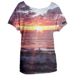 Tropical Sunset Women s Oversized Tee by StarvingArtisan