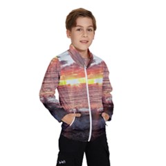 Tropical Sunset Kids  Windbreaker