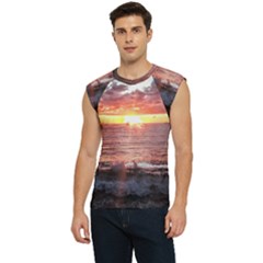 Tropical Sunset Men s Raglan Cap Sleeve Tee by StarvingArtisan