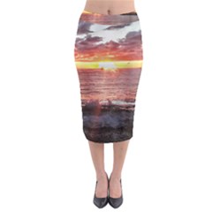 Tropical Sunset Midi Pencil Skirt by StarvingArtisan