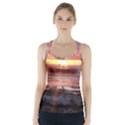 Tropical Sunset Racer Back Sports Top View1