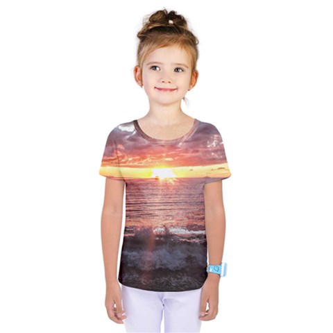 Tropical Sunset Kids  One Piece Tee by StarvingArtisan