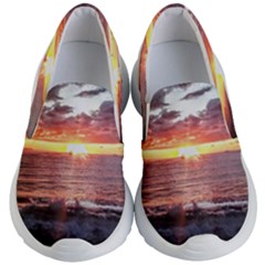 Tropical Sunset Kids Lightweight Slip Ons