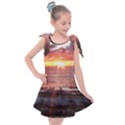 Tropical Sunset Kids  Tie Up Tunic Dress View1