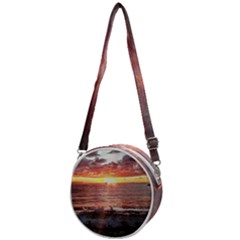 Tropical Sunset Crossbody Circle Bag by StarvingArtisan