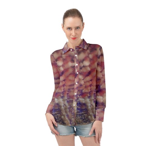 Couds Long Sleeve Chiffon Shirt by StarvingArtisan