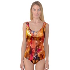 Multicolored Melted Wax Texture Princess Tank Leotard  by dflcprintsclothing