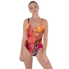 Multicolored Melted Wax Texture Bring Sexy Back Swimsuit by dflcprintsclothing