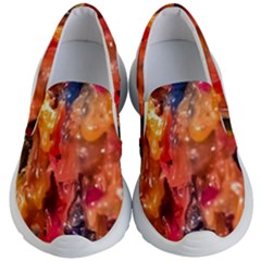 Multicolored Melted Wax Texture Kids Lightweight Slip Ons