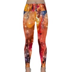 Multicolored Melted Wax Texture Lightweight Velour Classic Yoga Leggings by dflcprintsclothing