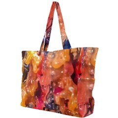 Multicolored Melted Wax Texture Simple Shoulder Bag by dflcprintsclothing