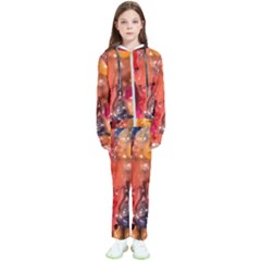 Multicolored Melted Wax Texture Kids  Tracksuit by dflcprintsclothing