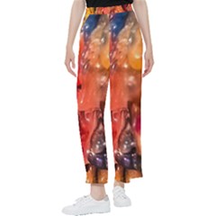 Multicolored Melted Wax Texture Women s Pants  by dflcprintsclothing