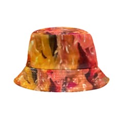 Multicolored Melted Wax Texture Inside Out Bucket Hat by dflcprintsclothing