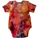 Multicolored Melted Wax Texture Baby Short Sleeve Bodysuit View2