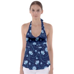 Flower Babydoll Tankini Top by zappwaits