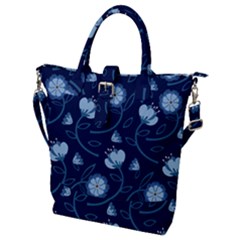 Flower Buckle Top Tote Bag by zappwaits