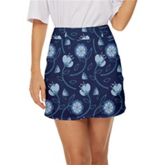 Flower Mini Front Wrap Skirt by zappwaits