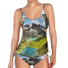 Aerial View Of Mountain And Body Of Water Tankini Set by danenraven