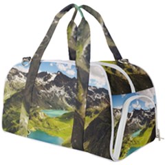 Aerial View Of Mountain And Body Of Water Burner Gym Duffel Bag by danenraven