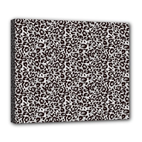 Black Cheetah Skin Deluxe Canvas 24  X 20  (stretched) by Sparkle