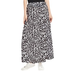 Black Cheetah Skin Maxi Chiffon Skirt by Sparkle