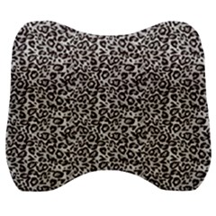 Black Cheetah Skin Velour Head Support Cushion