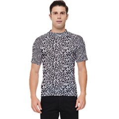 Black Cheetah Skin Men s Short Sleeve Rash Guard by Sparkle