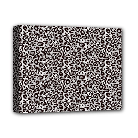 Black Cheetah Skin Deluxe Canvas 14  X 11  (stretched) by Sparkle