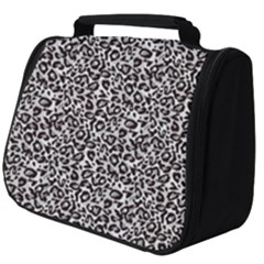 Black Cheetah Skin Full Print Travel Pouch (big) by Sparkle