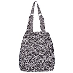 Black Cheetah Skin Center Zip Backpack by Sparkle