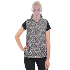 Black Cheetah Skin Women s Button Up Vest by Sparkle