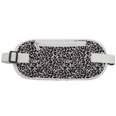 Black Cheetah Skin Rounded Waist Pouch by Sparkle