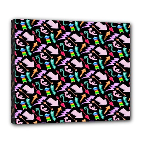 Retro Arrows Deluxe Canvas 24  X 20  (stretched) by Sparkle