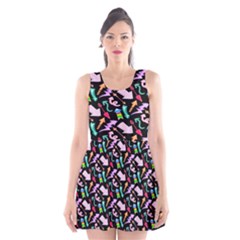 Retro Arrows Scoop Neck Skater Dress by Sparkle