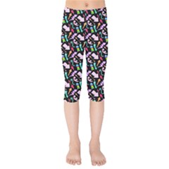 Retro Arrows Kids  Capri Leggings  by Sparkle