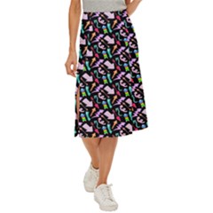 Retro Arrows Midi Panel Skirt by Sparkle