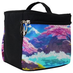 Fantasy Japan Mountains Cherry Blossoms Nature Make Up Travel Bag (big)